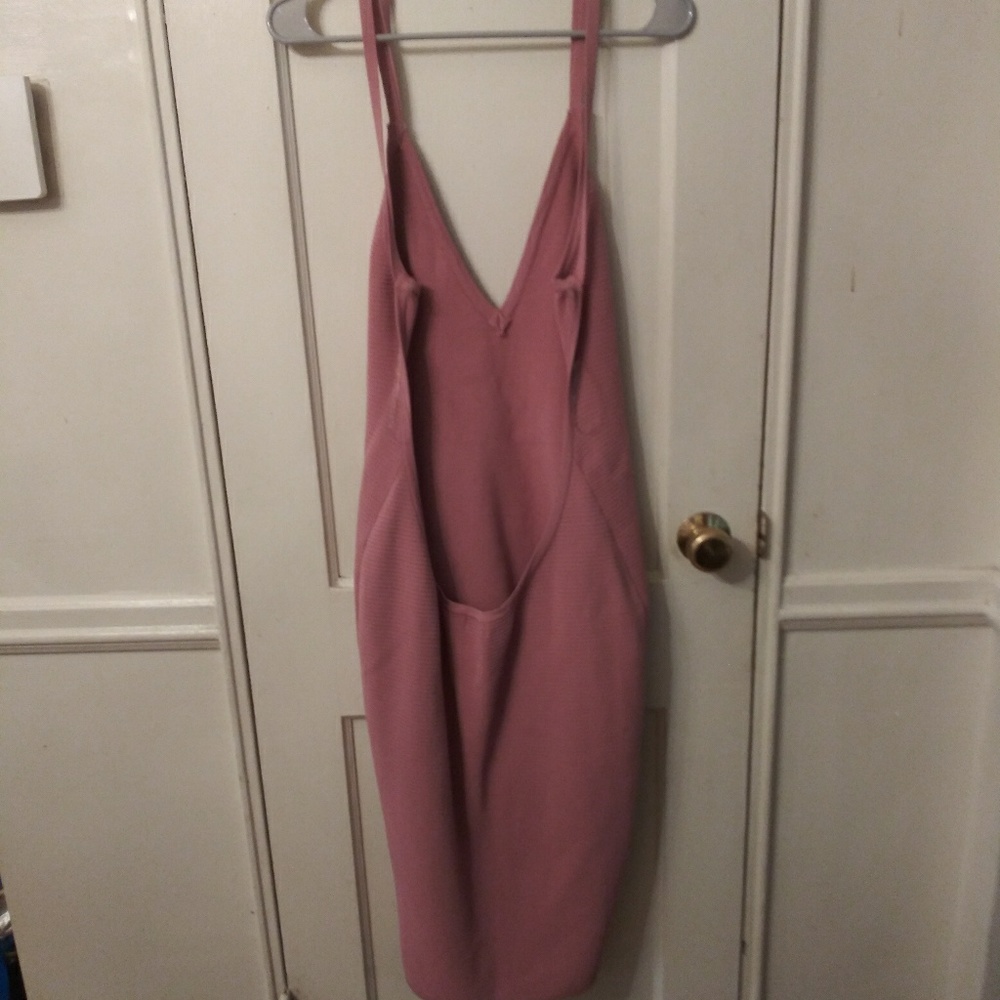 Fashion‎ Nova Pink Low Back Bodycon Dress 1X EUC - Picture 4 of 5